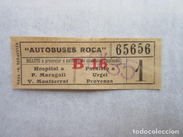 Collectables Transport Tickets: BILLETE AUTOBUSES ROCA VER TRAYECTOS CAPICUA 65656