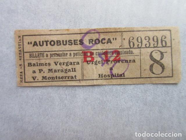 Collectables Transport Tickets: BILLETE AUTOBUSES ROCA VER TRAYECTOS CAPICUA 69396