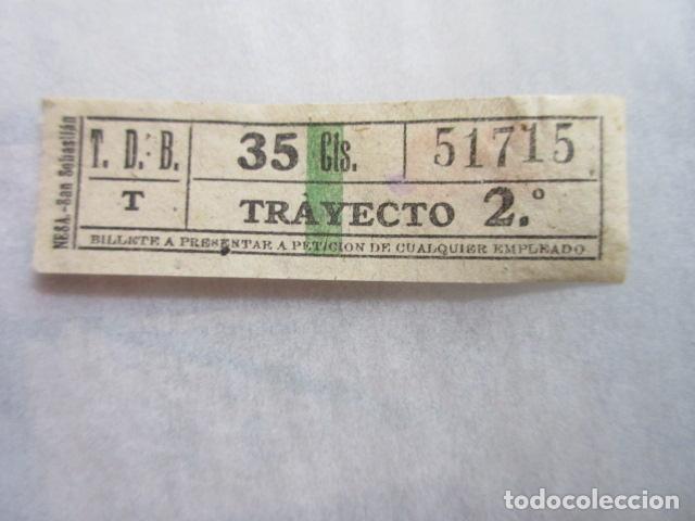 Collectables Transport Tickets: BILLETE TRANVIA DE BARCELONA TDB - CAPICUA 51715 - OJO IMPRESOR NESA