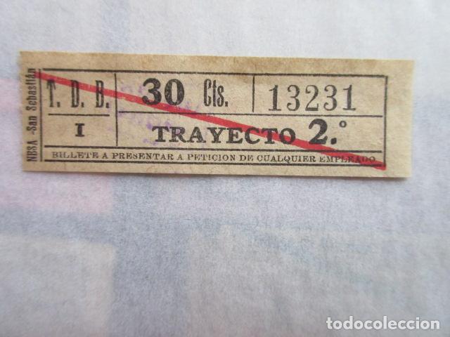 Collectables Transport Tickets: BILLETE TRANVIA DE BARCELONA TDB - CAPICUA 13231 - IMPRESOR NESA