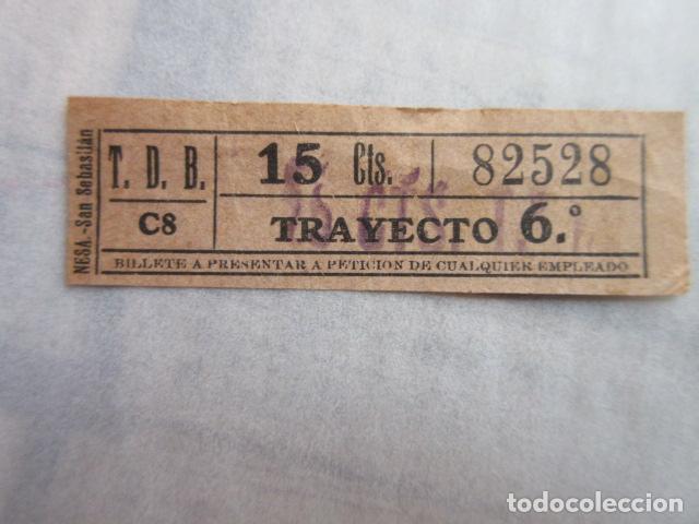 Collectables Transport Tickets: BILLETE TRANVIA DE BARCELONA TDB - CAPICUA 82528 - IMPRESOR NESA