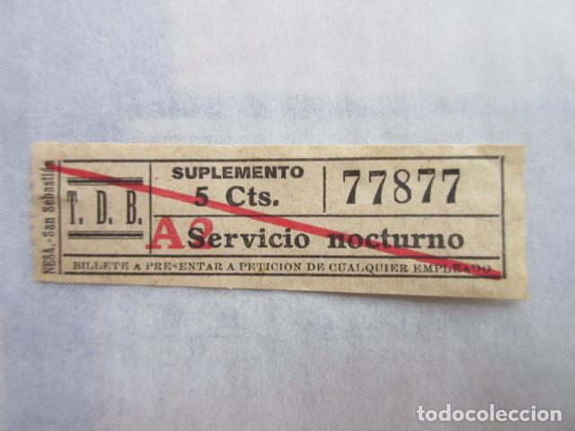 Collectables Transport Tickets: BILLETE TRANVIA DE BARCELONA TDB - CAPICUA 77877 - IMPRESOR NESA