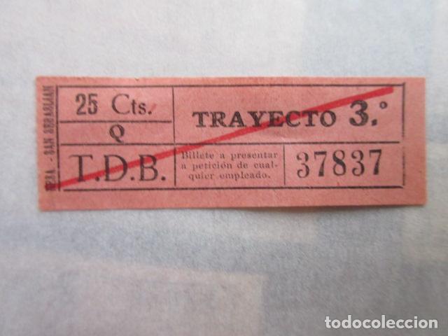 Collectables Transport Tickets: BILLETE TRANVIA DE BARCELONA TDB - - IMPRESOR NESA