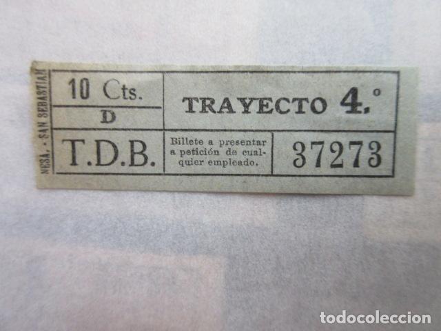 Collectables Transport Tickets: BILLETE TRANVIA DE BARCELONA TDB - CAPICUA 37273 - IMPRESOR NESA