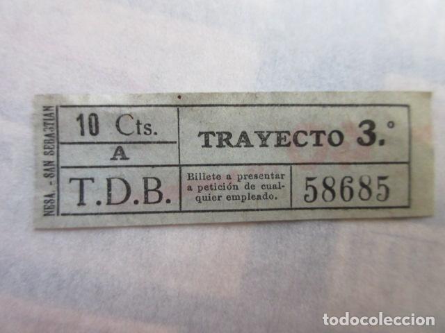Collectables Transport Tickets: BILLETE TRANVIA DE BARCELONA TDB - CAPICUA 58685 - IMPRESOR NESA
