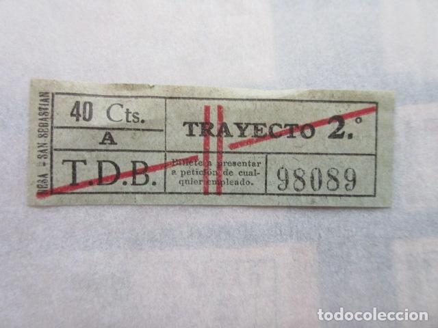 Collectables Transport Tickets: BILLETE TRANVIA DE BARCELONA TDB - CAPICUA 98089 - IMPRESOR NESA