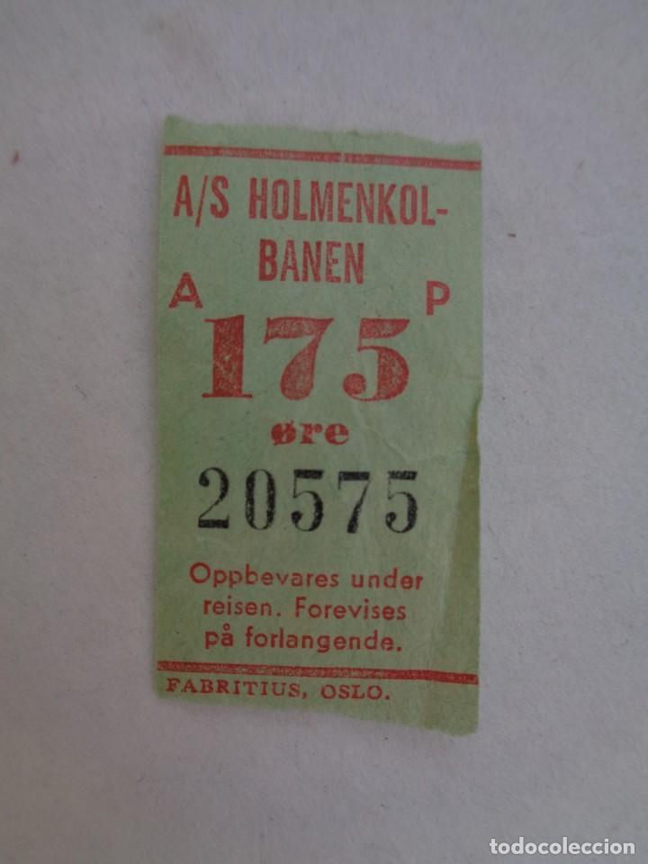 Colecionismos Bilhetes de Transporte: BILLETE DE AUTOBUS DE SUECIA : HOLMENKOL - BANEN