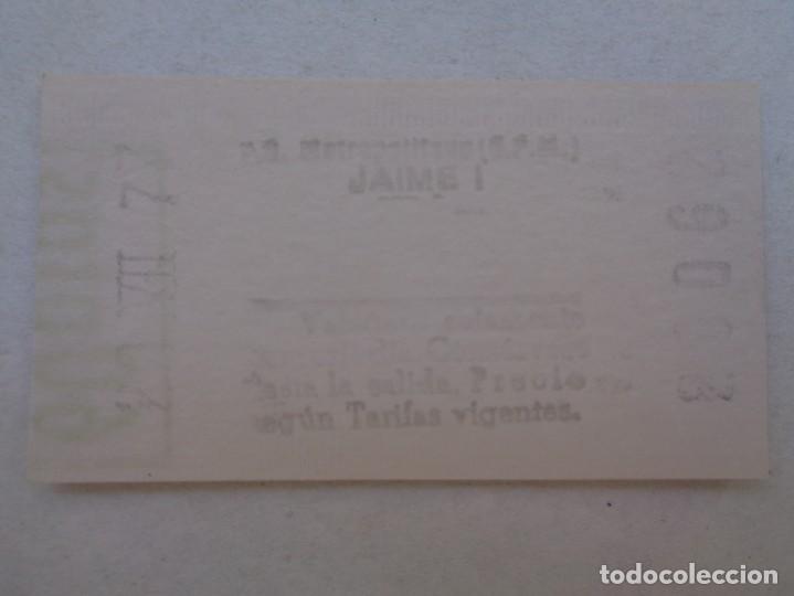 Collectables Transport Tickets: BILLETE DE METRO DE BARCELONA , 1977