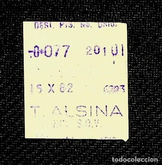 Collectables Transport Tickets: BILLETE DE TRANSPORTE. ALSINA GRAELLS. GRANADA.