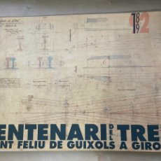Coleccionismo Billetes de transporte: CENTENARI DEL TREN SANT FELIU DE GUIXOLS A GIRONA - GRAN ESTADO AÑO 1982. Lote 356631355