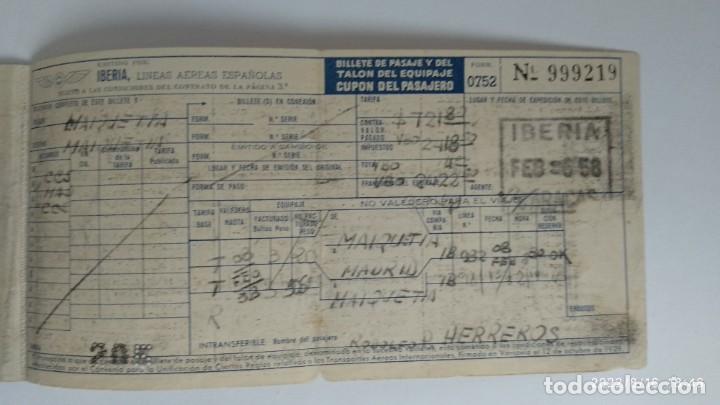 Coleccionismo billetes de transporte: Pasaje Iberia - Foto 3