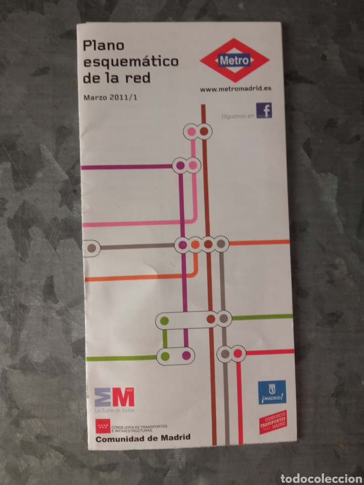 Collectables Transport Tickets: Plano metro Madrid, marzo 2011/1