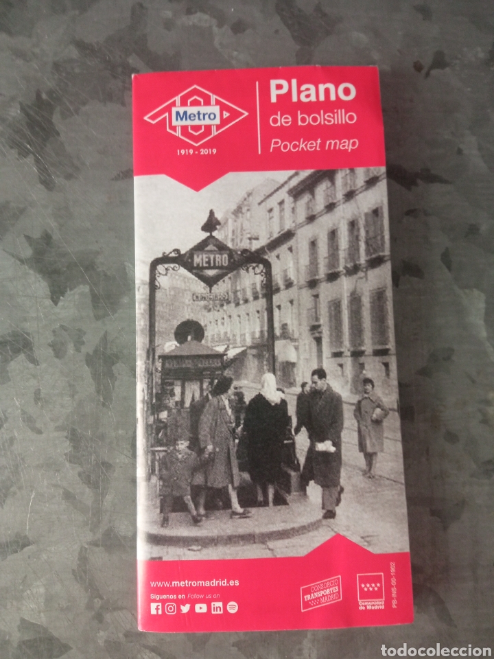Collectables Transport Tickets: Plano metro Madrid, marzo 2019