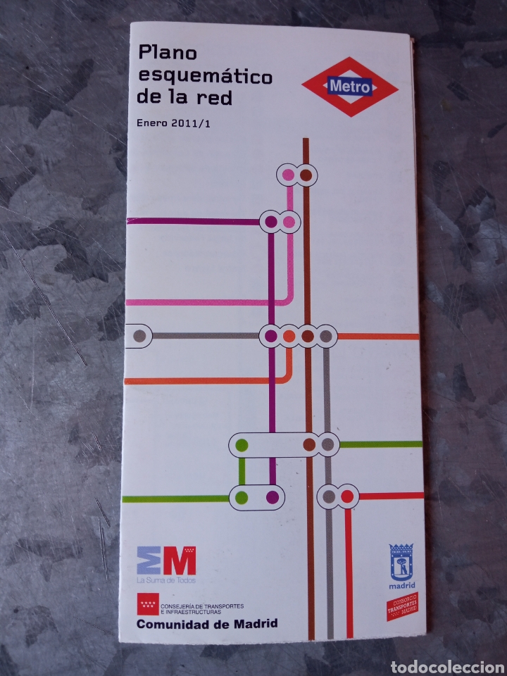 Sammeln von Fahrkarten: Plano metro Madrid , enero 2011/1
