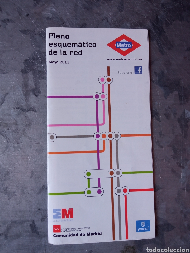 Collectables Transport Tickets: Plano metro Madrid, mayo 2011