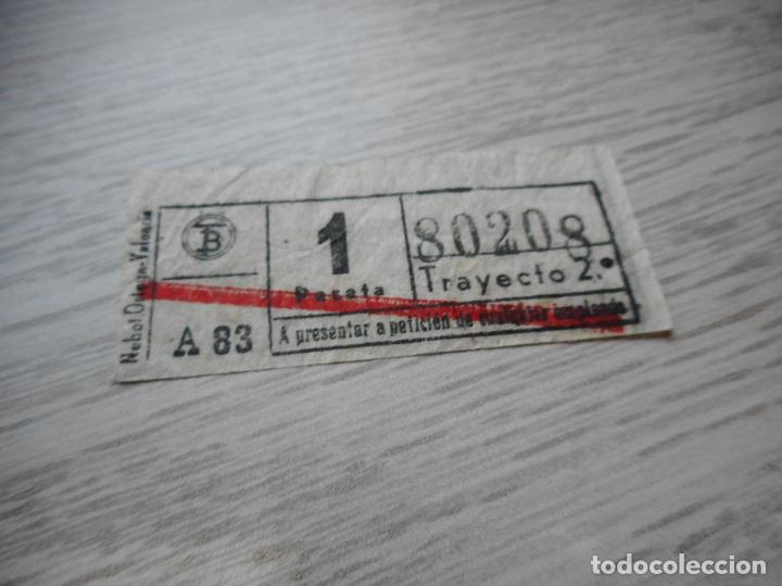 Collectables Transport Tickets: ANTIGUO BILLETE TRANVIAS BARCELONA 1 PESETA. CAPICUA