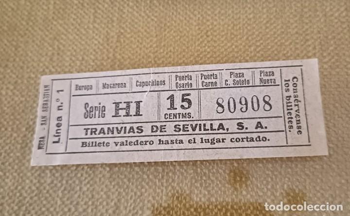 Sammeln von Fahrkarten: ANTIGUO BILLETE TRANVIAS DE SEVILLA,LINEA , CAPICUA