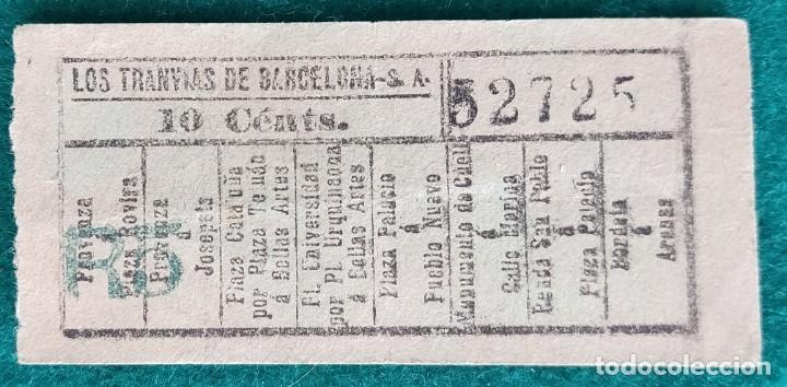 Sammeln von Fahrkarten: CAPICUA DE LOS ANTIGUOS TRANVIAS DE BARCELONA - 52725