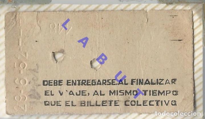 Sammeln von Fahrkarten: CONTRASE&Ntilde;A DE BILLETE COLECTIVO BILLETE DE TREN TRANSPORTE 5CM H39