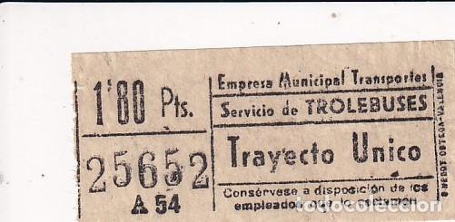 Collectables Transport Tickets: BILLETE CAPICUA TROLEBUSES 25652