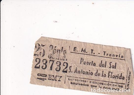 Collectables Transport Tickets: BILLETE CAPICUA TRANVIA PUERTA DEL SOL ANTONIO DE LA FLORIDA 23732