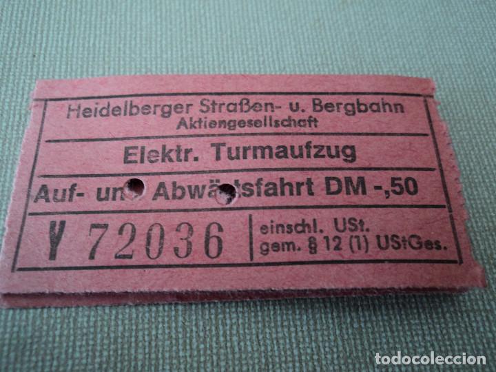 Sammeln von Fahrkarten: BILLETE DE TRANSPORTE DE HEIDELBERGER ,(puede variar la numeracion)