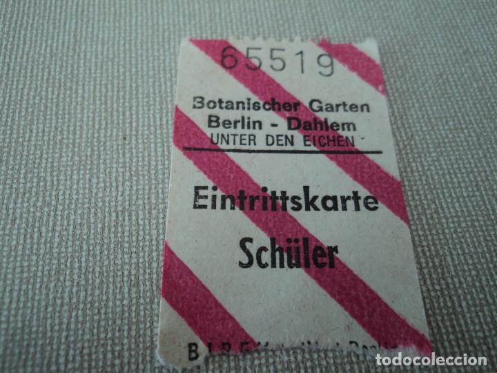 Sammeln von Fahrkarten: BILLETE DE TRANSPORTE DE BERLIN ,(puede variar la numeracion)