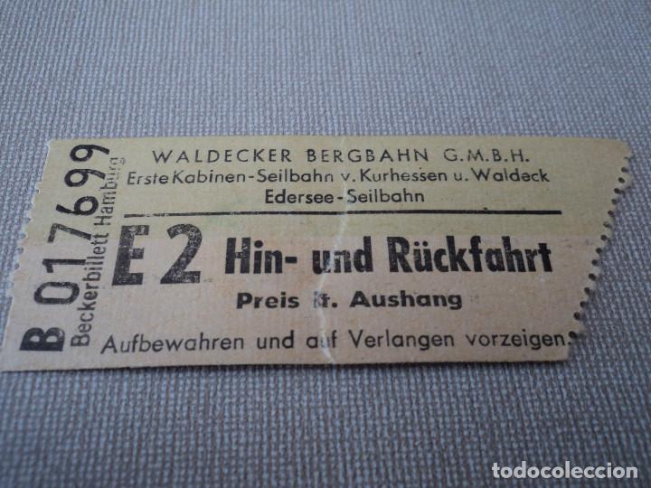 Sammeln von Fahrkarten: BILLETE DE TRANSPORTE DE HAMBURG ,(puede variar la numeracion)