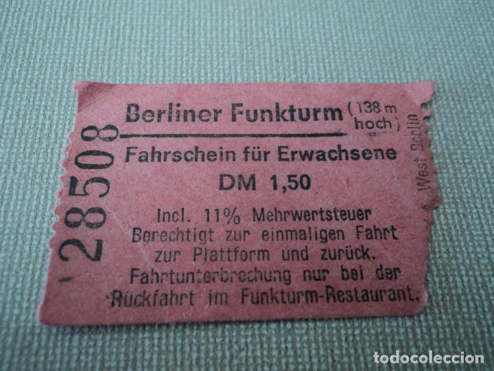 Sammeln von Fahrkarten: BILLETE DE TRANSPORTE DE BERLIN ,(puede variar la numeracion)