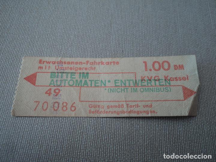 Sammeln von Fahrkarten: BILLETE DE TRANSPORTE DE ALEMANIA ,1,00 (puede variar la numeracion)