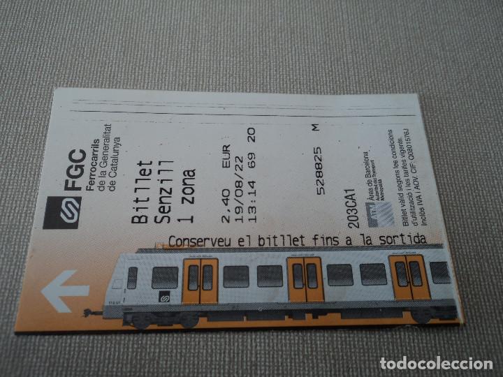 Sammeln von Fahrkarten: BILLET SENZILL DE FGC
