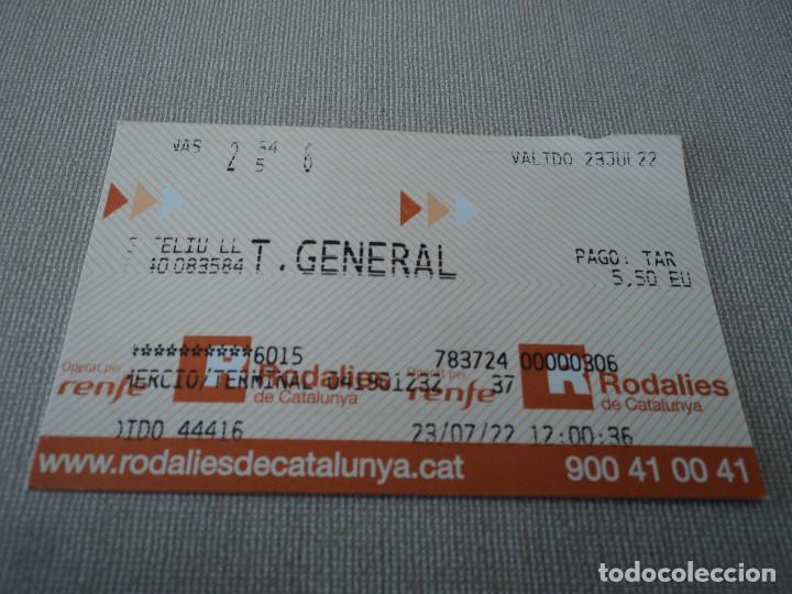 Sammeln von Fahrkarten: BILLET RODALIES SANT FELIU DE LLOBREGAT