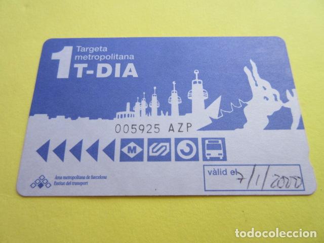 Colecionismos Bilhetes de Transporte: REF: COL_LBE01- TARJETA BARCELONA - 2000 D-DIA SERIE AZP VER LOGOS Y SITUACION RECUADRO FECHA