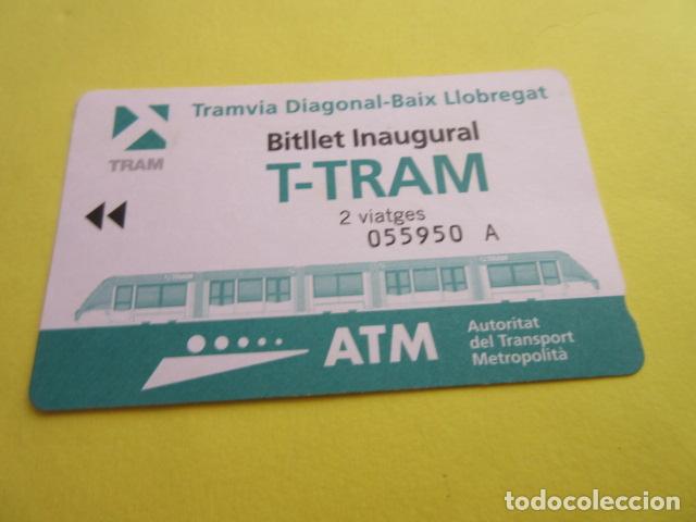 Coleccionismo Billetes de transporte: REF: COL_LBE01- TARJETA TRAM TRANVIA DE BARCELONA - INAUGURAL 2 VIAJES DIAGONAL BAIX LLOBREGAT