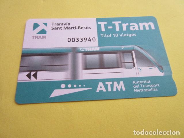 Coleccionismo Billetes de transporte: REF: COL_LBE01- TARJETA TRAM TRANVIA DE BARCELONA - 10 VIAJES SANT MARTI BESOS