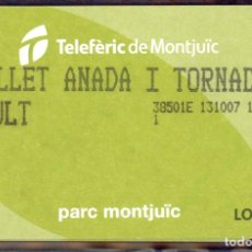 Collezionismo Biglietti di trasporto: TARJETA 118 # 7 A/T // TELEFERICO DE MONTJUIC BARCELONA. Lote 365265676
