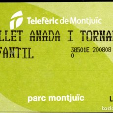 Collezionismo Biglietti di trasporto: TARJETA 118 # 8 A/T // TELEFERICO DE MONTJUIC BARCELONA. Lote 365266046