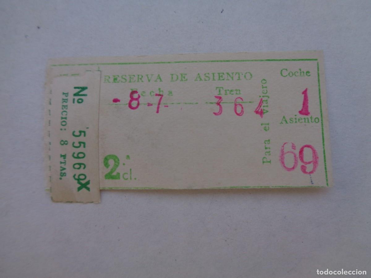Coleccionismo billetes de transporte: BILLETE DE TREN - Foto 1