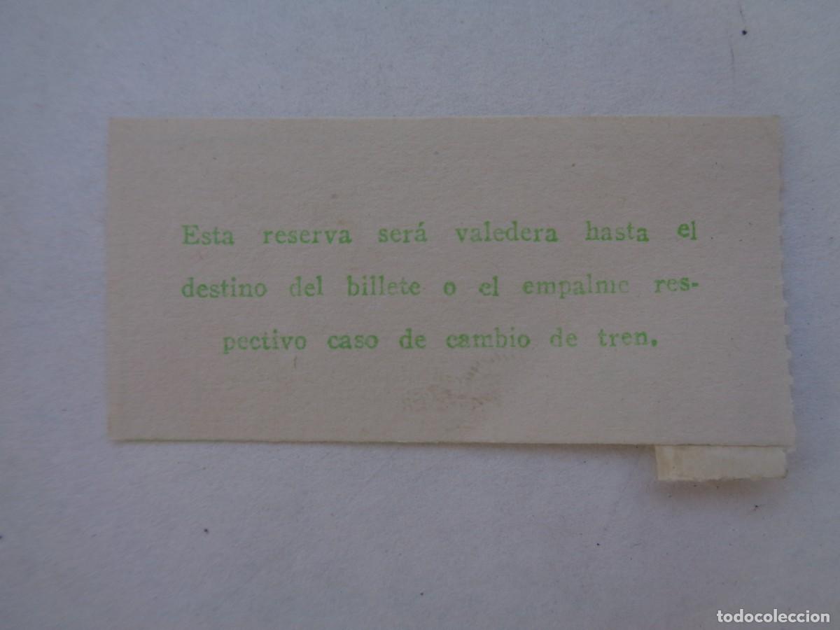 Coleccionismo billetes de transporte: BILLETE DE TREN - Foto 2