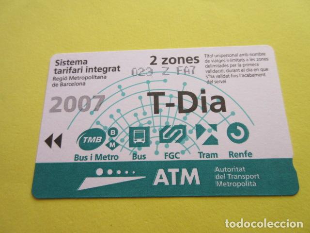 Collectables Transport Tickets: REF: COL_LBE01- COLECCION ATM - A&Ntilde;O 2007 - T-DIA 2 ZONA