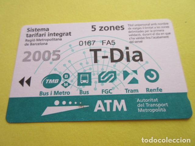 Collectables Transport Tickets: REF: COL_LBE01- COLECCION ATM - A&Ntilde;O 2005 - T-DIA 5 ZONA