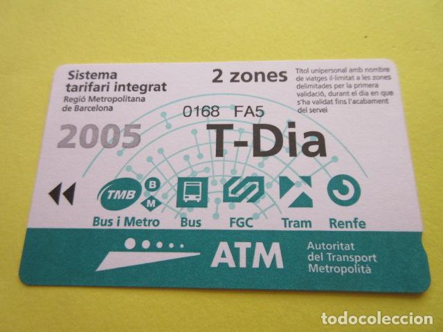 Collectables Transport Tickets: REF: COL_LBE01- COLECCION ATM - A&Ntilde;O 2005 - T-DIA 2 ZONA
