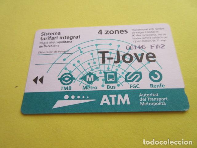 Colecionismos Bilhetes de Transporte: REF: COL_LBE01- COLECCION ATM - A&Ntilde;O 2002 - T-JOVE 4 ZONA