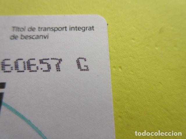 Collectionnisme Billets de transport: REF: COL_LBE01- COLECCION ATM - A&Ntilde;O 20XX - T-BESCANVI SERIE G CURSIVA