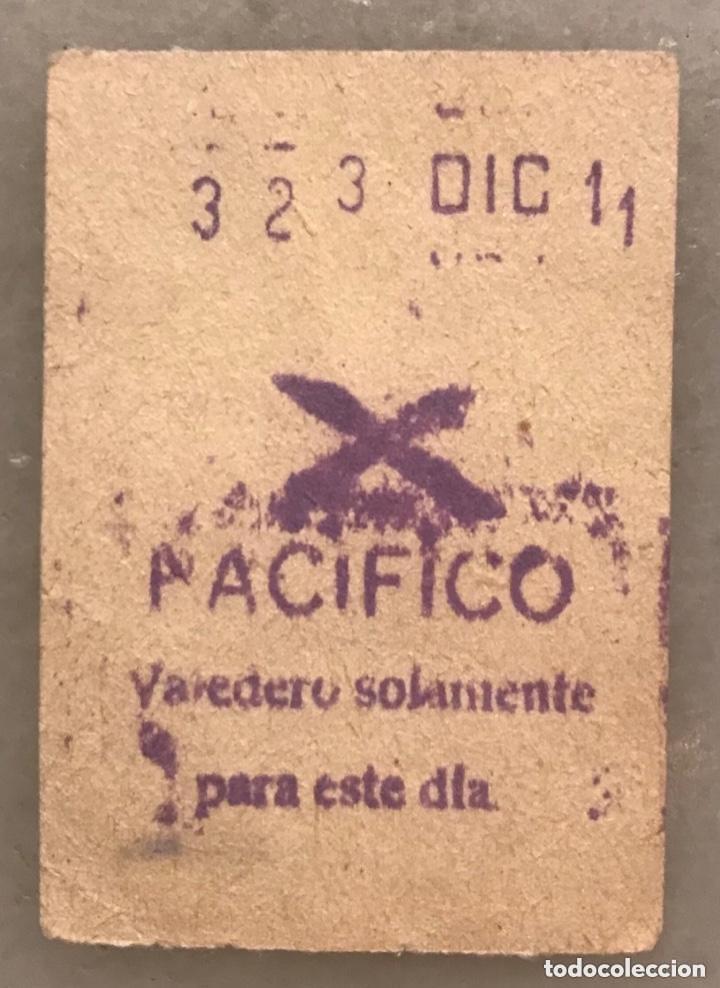 Sammeln von Fahrkarten: Billete metro Pac&iacute;fico capic&uacute;a 323 Madrid 1954
