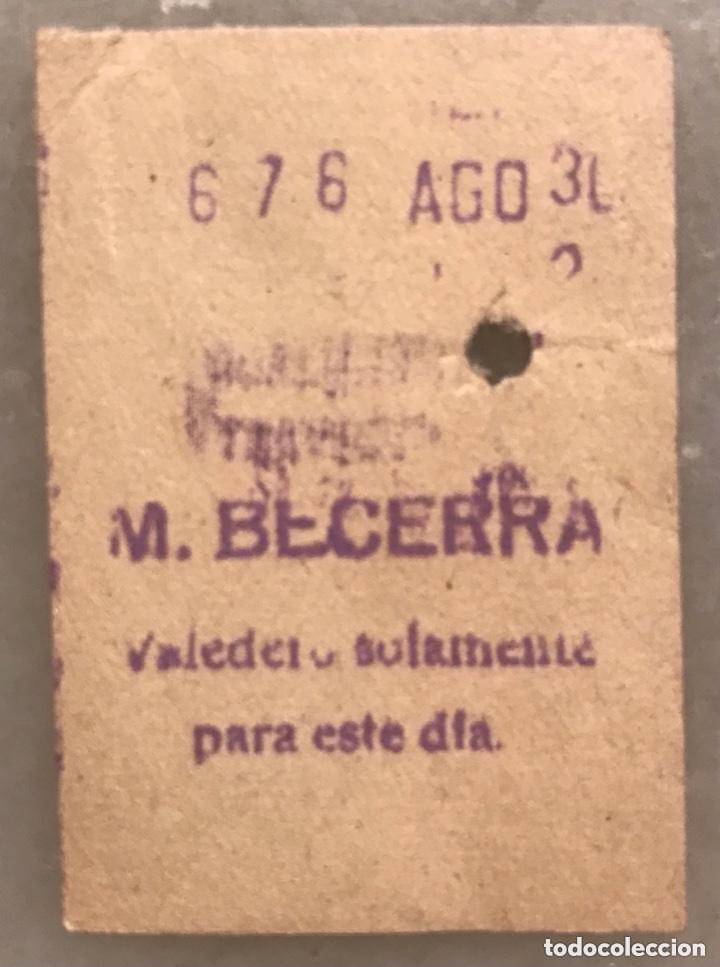 Sammeln von Fahrkarten: Billete metro Manuel Becerra capic&uacute;a 676 Madrid 1954