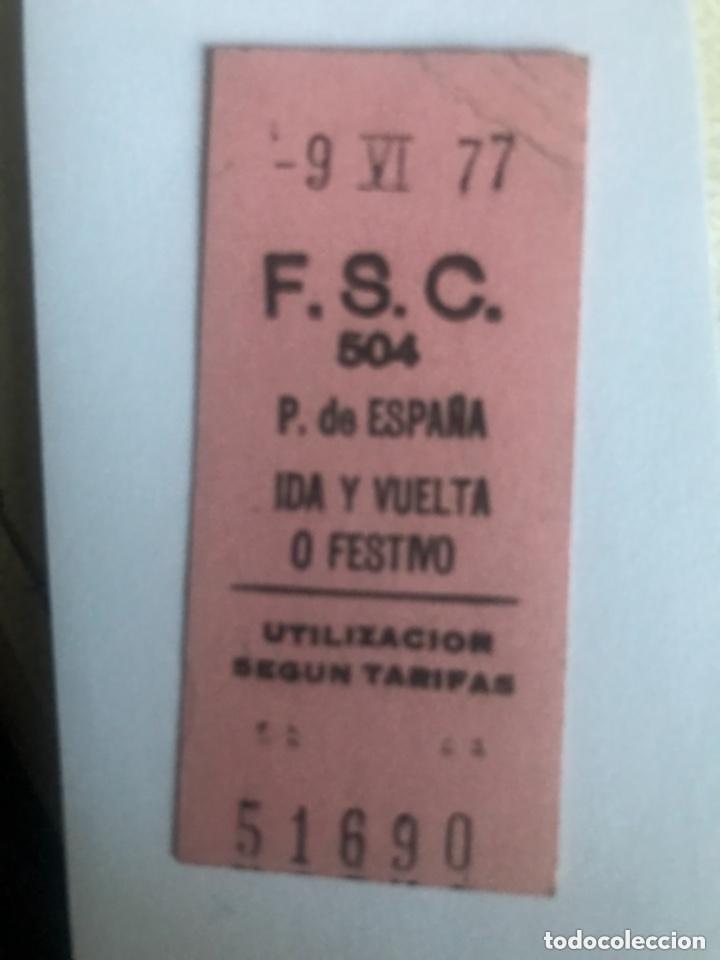 Collectionnisme Billets de transport: Billete metro Plaza de Espa&ntilde;a.1977Color rosa