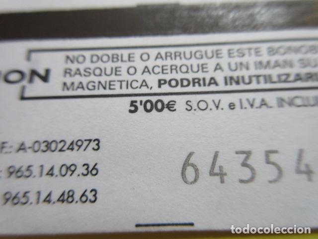 Collectables Transport Tickets: REF: COL_LBE01- COLECCION ALICANTE MASATUSA SOV 5.00 &euro; BONO 10