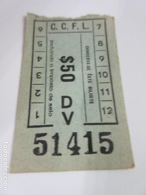 Sammeln von Fahrkarten: BILLETE CARRIS Companhia Carris de Ferro de Lisboa - CAPICUA 51415 - MODELO 11 (12 )