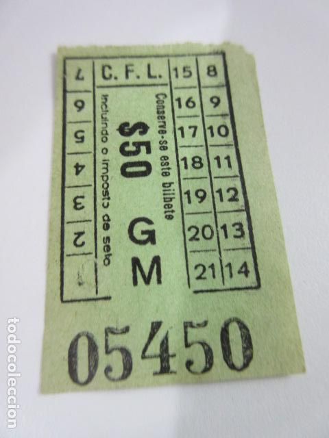 Sammeln von Fahrkarten: BILLETE CARRIS Companhia Carris de Ferro de Lisboa - CAPICUA 05450 - MODELO 12 (21-14 )